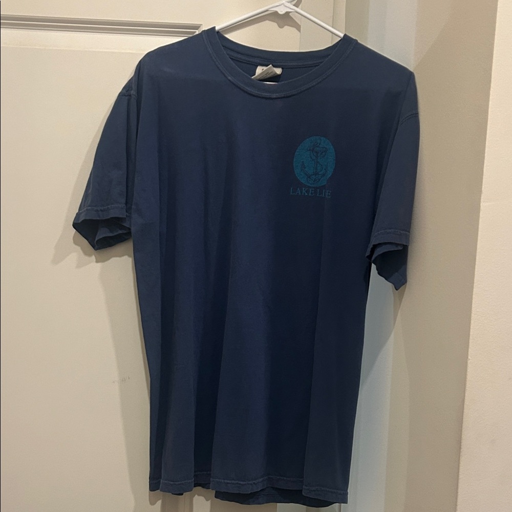 Comfort Colors Navy Short-Sleeve Tee with Subtle Chest Graphic